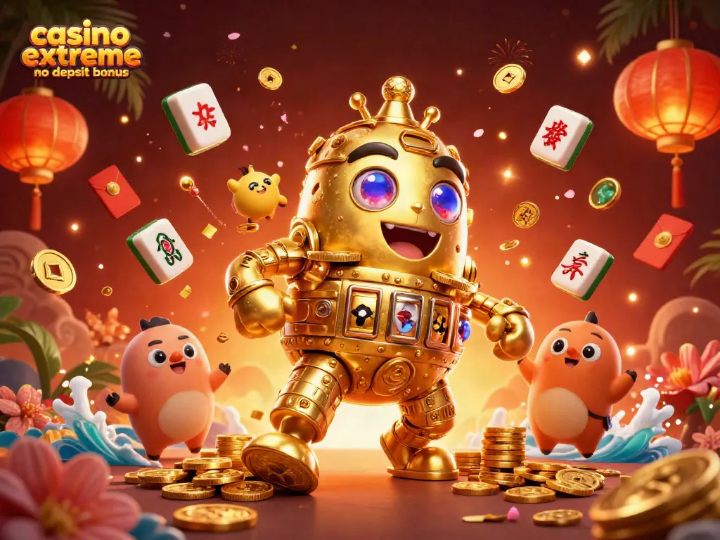 Experience the excitement with casino extreme no deposit bonus, featuring dynamic symbols and festive elements.