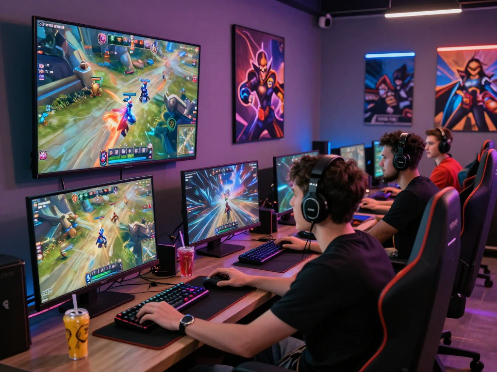 Pengalaman bermain bos88 dengan kelompok gamer yang antusias di lounge gaming modern.