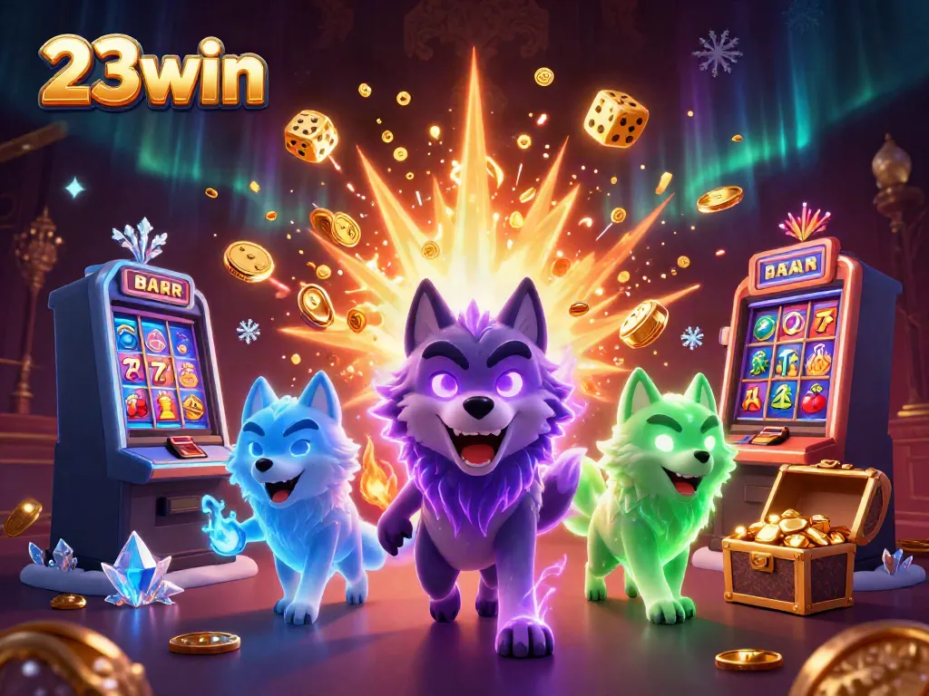 Experience thrilling gameplay with the 23win casino's vibrant slot action and mystical wolves.