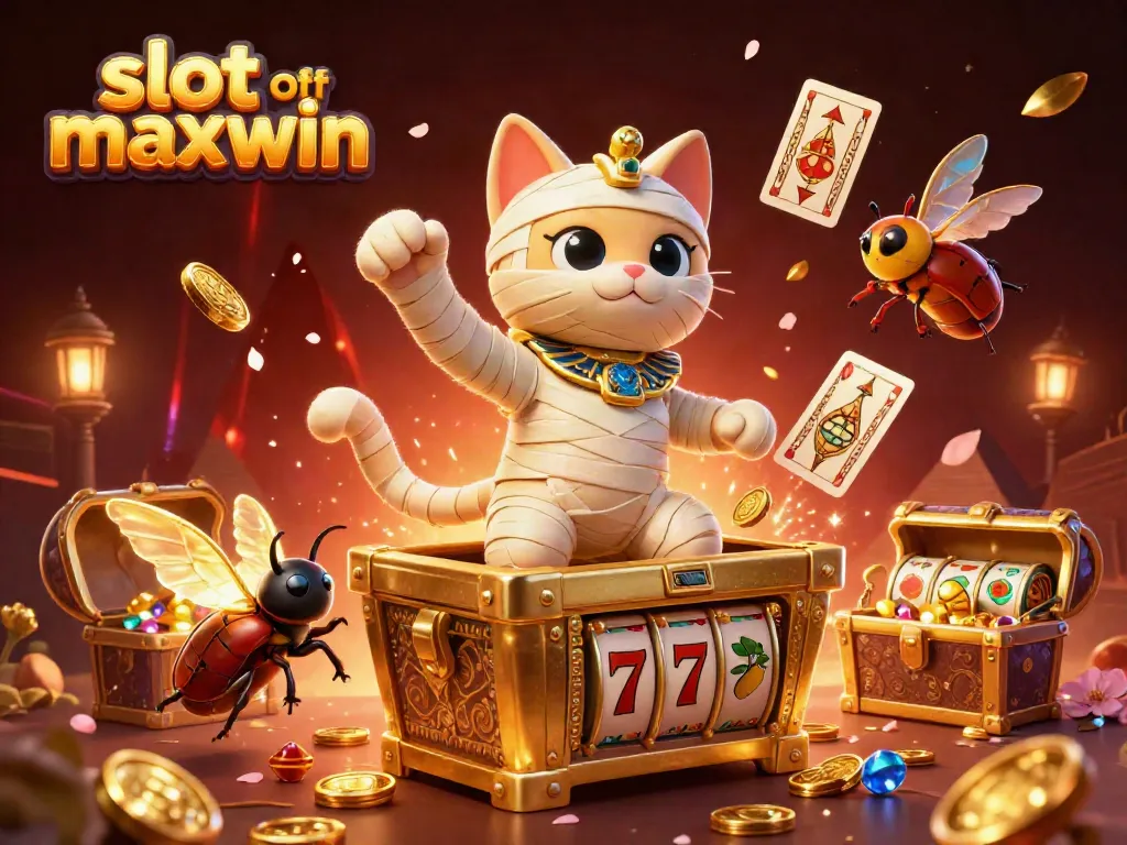 Mengakses slot maxwin dengan karakter unik dalam ilustrasi 3D yang penuh warna.