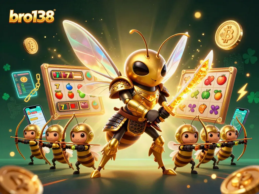 Engage with bro138's vibrant casino experience showcasing thrilling slot reels and dynamic game features.