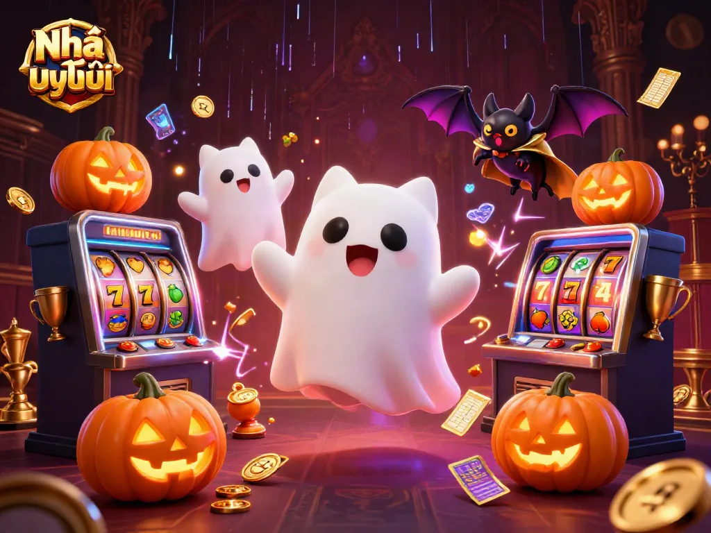 Experience thrilling gambling action with Nhà cái uy tín in an exciting haunted casino scene