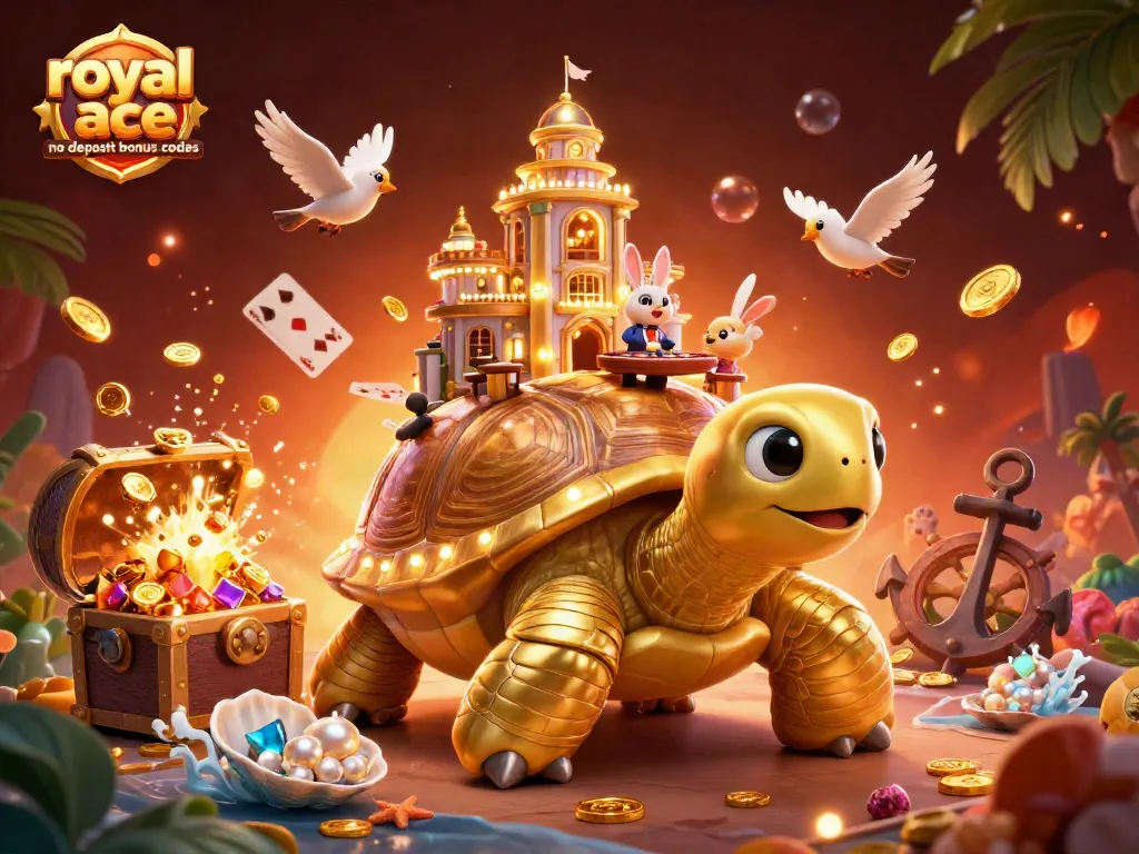 Experience winning chances with royal ace no deposit bonus codes featuring golden tortoise and rabbit dealer.