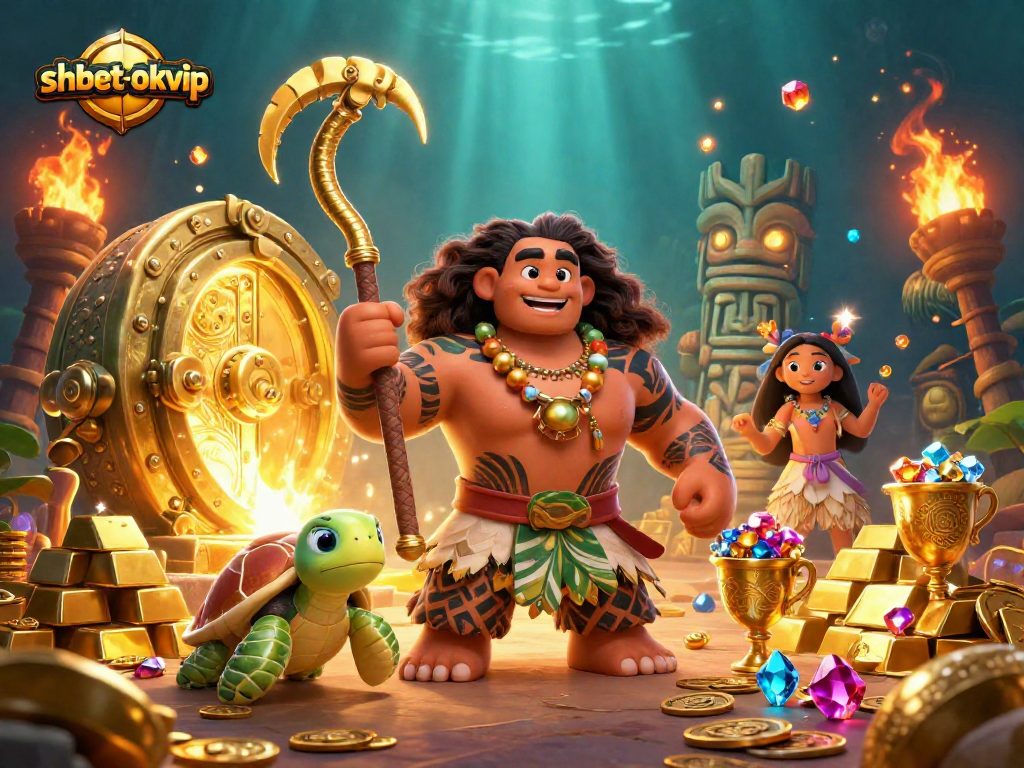 Engage in thrilling gaming at shbet-okvip with our vibrant casino adventure scene featuring exciting treasures.