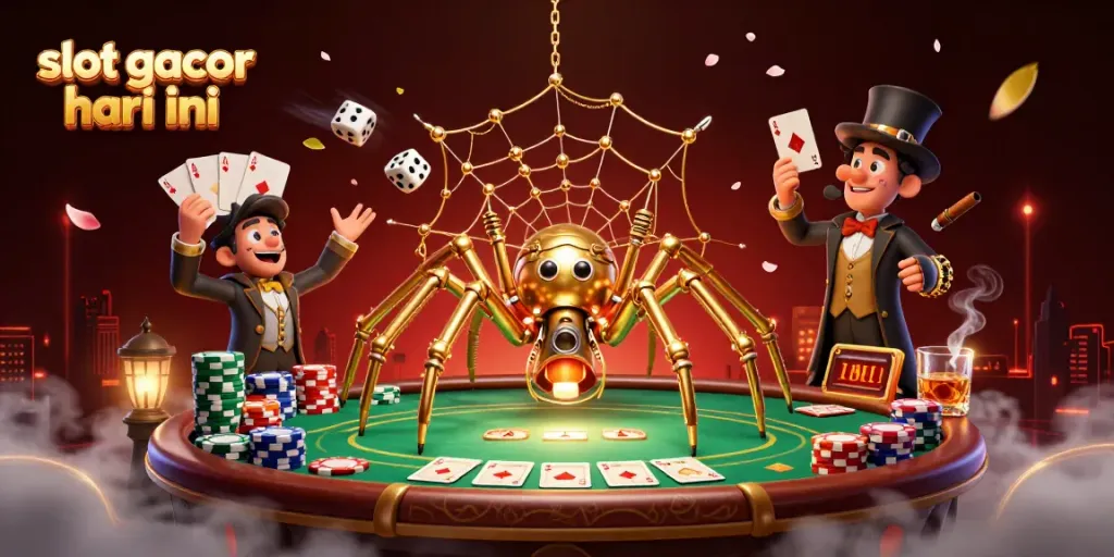 Menang besar dengan slot gacor hari ini, ilustrasi kasino yang menarik dan menghibur.