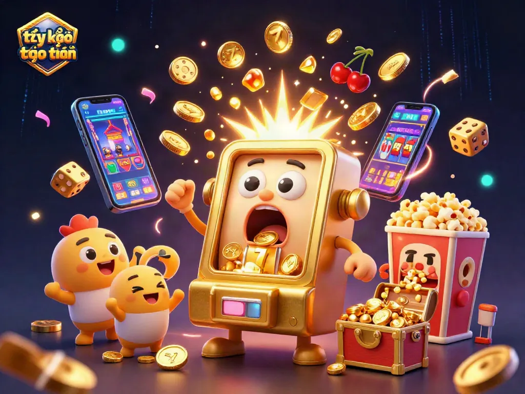 Experience the excitement of tỷ lệ kèo trực tuyến with jackpot wins and vibrant casino elements.