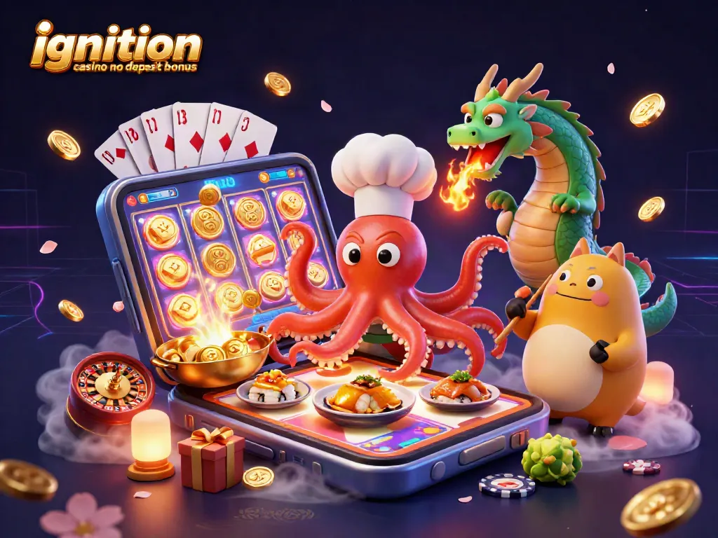 Play winning games with ignition casino no deposit bonus alongside vibrant characters and casino elements